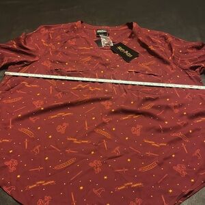 NWT Torrid 4D Harry Potter Hogwarts Gryffindor Harper Blouse Size 2X